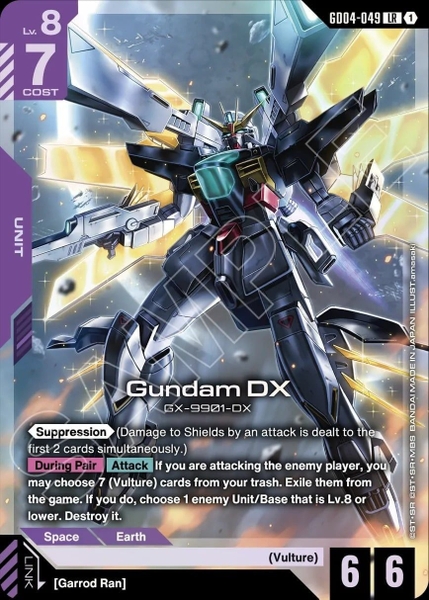 Thẻ TCG Gundam Card Game - GD04 Booster Pack của Bandai Nhật Bản