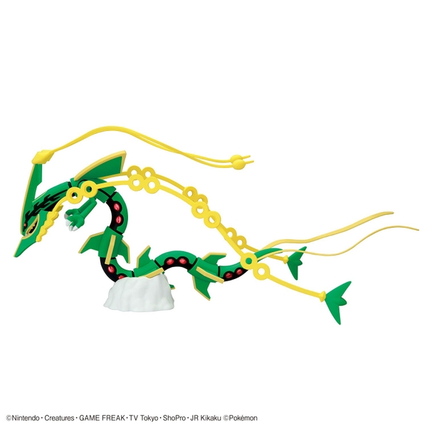 Mô Hình Lắp Ráp Pokemon Plastic Model Collection 61 Select Series Mega Rayquaza của Bandai Nhật bản