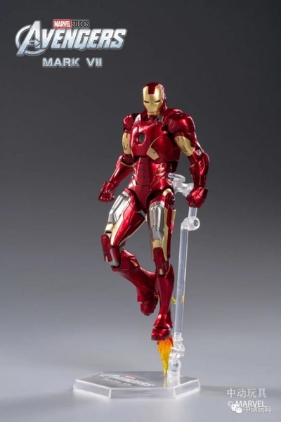 Mô Hình Ráp Sẵn Marvel Iron Man Mark VII (MK7) Scale 1:10 của ZD Toys