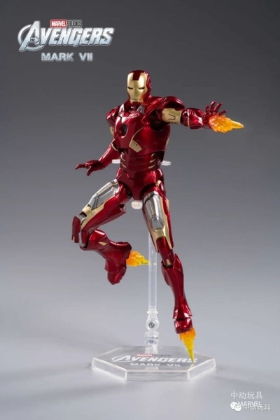 Mô Hình Ráp Sẵn Marvel Iron Man Mark VII (MK7) Scale 1:10 của ZD Toys