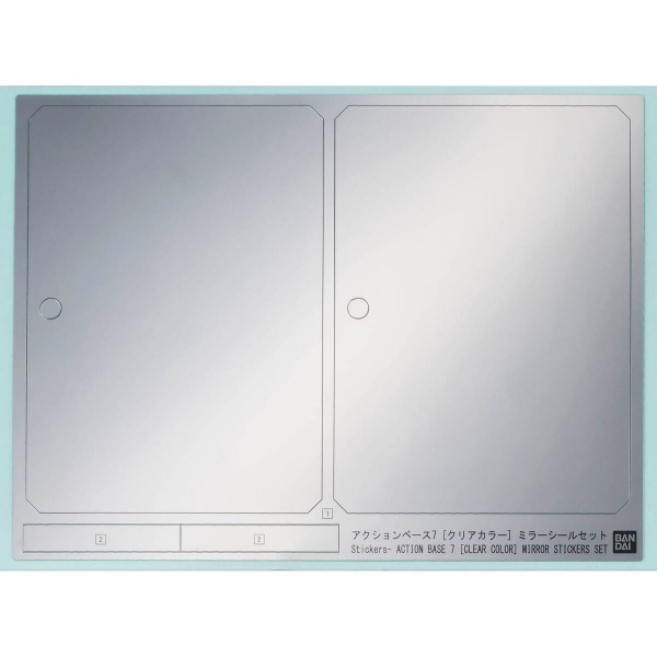 Đế Trưng Bày ACTION BASE 7 - CLEAR COLOR MIRROR STICKERS SET của Bandai Nhật Bản