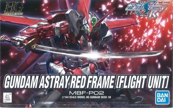 Mô Hình Lắp Ráp Gundam HG 1/144 GUNDAM ASTRAY RED FRAME (FLIGHT UNIT) của Bandai Nhật Bản