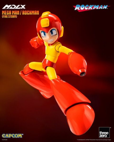 Mô Hình Ráp Sẵn MDLX Mega Man / Rockman (Fire Storm) của Threezero