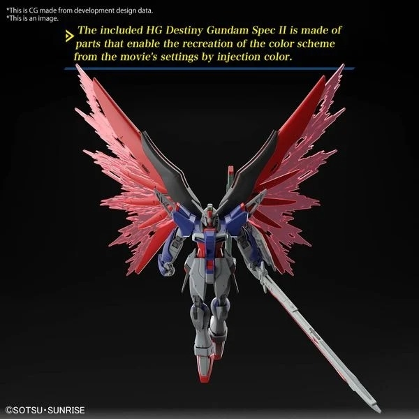 Mô Hình Lắp Ráp Gundam HG 1/144 DESTINY GUNDAM SpecⅡ&ZEUS SILHOUETTE của Bandai Nhật bản