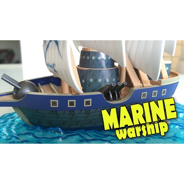 Mô hình lắp ráp ONE PIECE GRAND SHIP COLLECTION 07 Marine war ship Chính Hãng Bandai