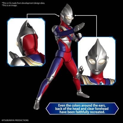Mô Hình Lắp Ráp FRS Figure-rise Standard ULTRAMAN TIGA MULTI TYPE của Bandai Nhật Bản