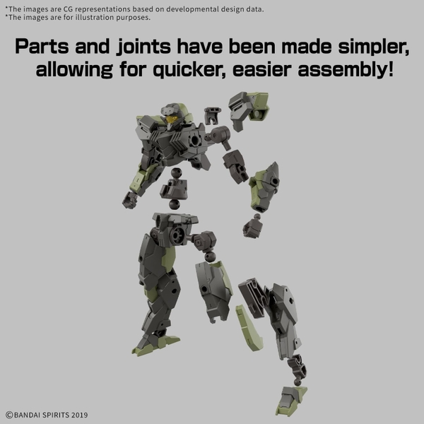 Mô Hình Lắp Ráp 30MM 1/144 eEXM-40 Iglight 02 của Bandai Nhật bản