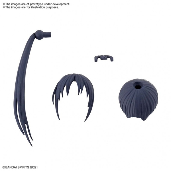 Mô Hình Lắp Ráp 30MS OPTION HAIR STYLE PARTS Vol.2 ALL 4 TYPES của Bandai Nhật bản