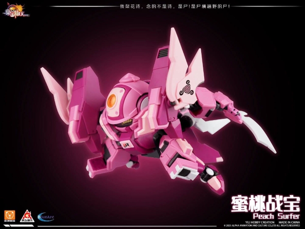 Mô Hình Lắp Ráp Robo Trái Cây FR-05 Đào Thích Khách Yi Li Chuang Wan