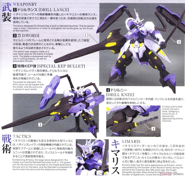 Mô Hình Lắp Ráp Gundam HG IBO 1/144 GUNDAM KIMARIS VIDAR của Bandai Nhật bản