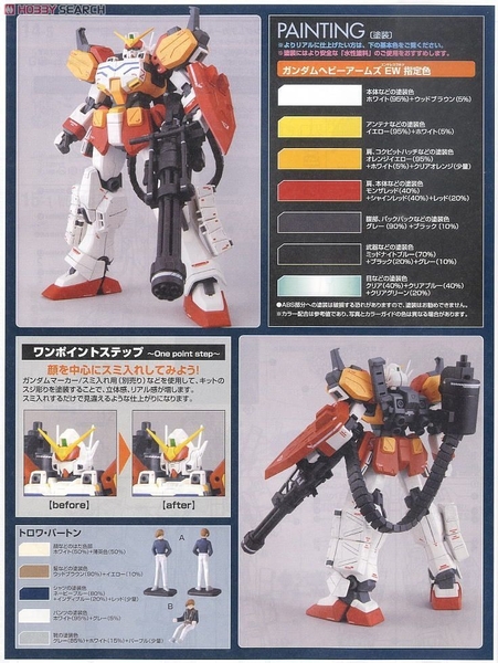 Mô hình lắp ráp Gundam MG 1/100 Gundam Heavyarms / Heavy Arms EW của Bandai Nhật Bản