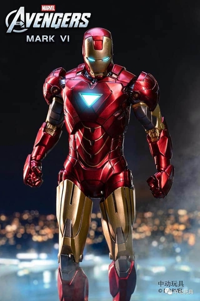 Mô Hình Ráp Sẵn Marvel Iron Man Mark VI (MK6) Scale 1/10 của ZDtoys