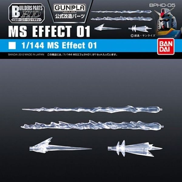 Mô Hình Lắp Ráp Gundam Bộ Phụ Kiện BUILDERS PARTS HD 1/144 MS EFFECT 01 của Bandai Nhật Bản