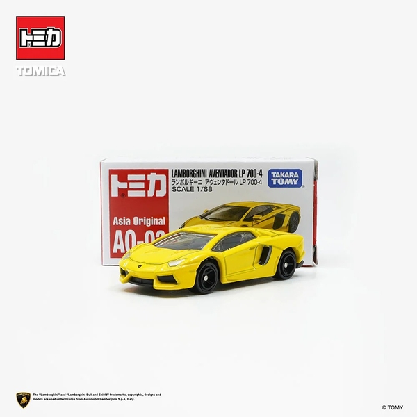 Mô Hình Xe Tomica Asia Original AO-03 Lamborghini Aventador LP 700-4 Chính Hãng TakaraTomy