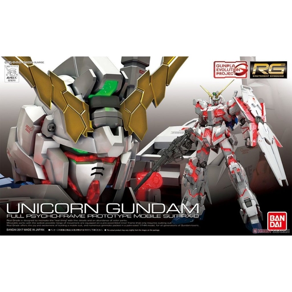 Mô hình Lắp Ráp RG 1/144 UNICORN GUNDAM của BANDAI Nhật