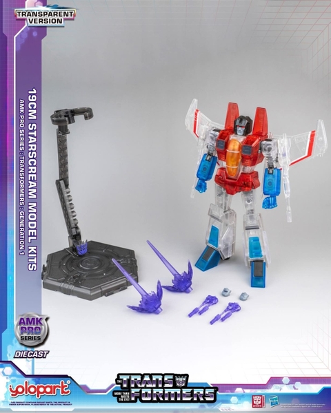 Mô Hình Lắp Ráp AMKPRO STARSCREAM bản CLEAR LIMITED của YOLOPARK