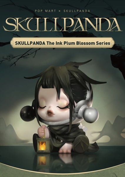 Mô Hình POP MART SKULLPANDA The Ink Plum Blossom Series Blind Box