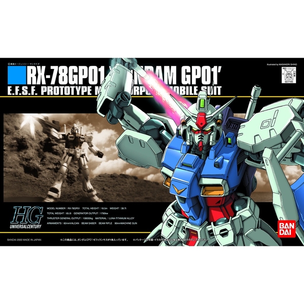 Mô hình lắp ráp 1/144 HGUC RX-78 GP01 ZEPHYRANTHES Của Bandai nhật