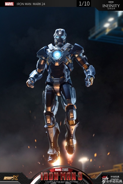 Mô Hình Ráp Sẵn Marvel IRON MAN MK24 của ZDtoys