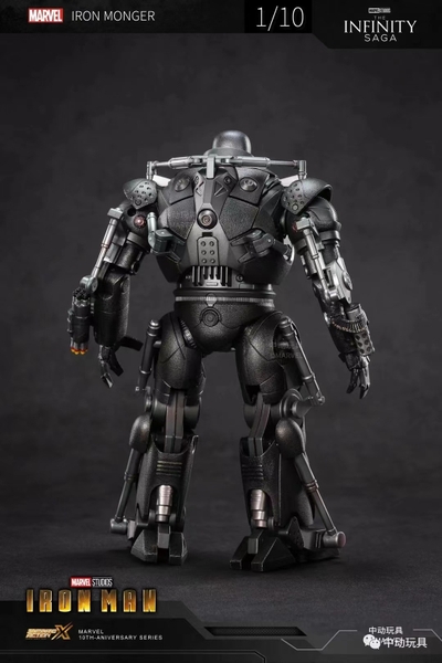 Mô Hình Ráp Sẵn Marvel Iron Monger 1:10 Scale (có đèn led) của ZDtoys