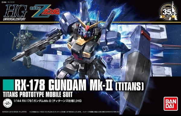 Mô Hình Lắp Ráp Gundam HG UC 1/144 RX-178 Gundam Mk II / MK 2 Revive - Titans color của Bandai Nhật