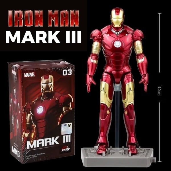 Mô hình Ráp Sẵn Marvel - Iron Man Mark III - 4 Inch - ZD Toys - ZM21
