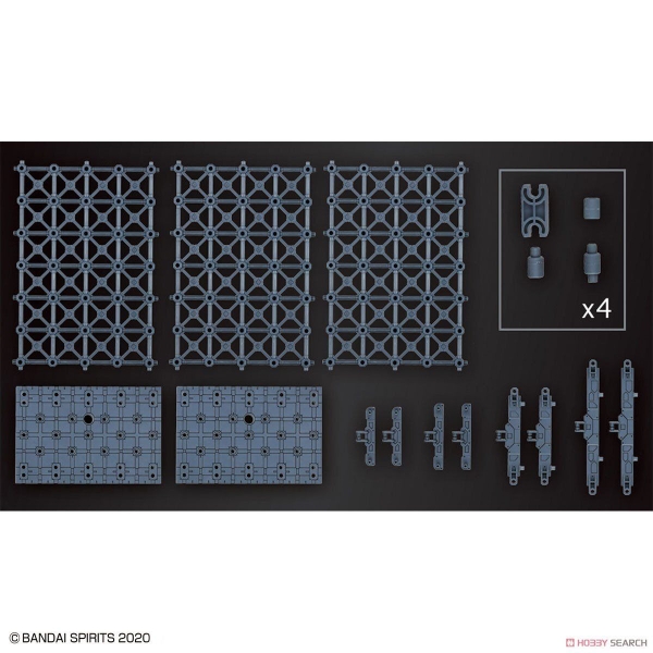 Mô Hình Lắp Ráp Phụ kiện giá đỡ 30MM CUSTOMIZE SCENE BASE - TRUSS BASE Ver của Bandai Nhật Bản