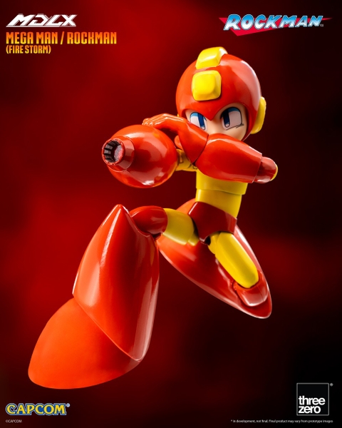 Mô Hình Ráp Sẵn MDLX Mega Man / Rockman (Fire Storm) của Threezero