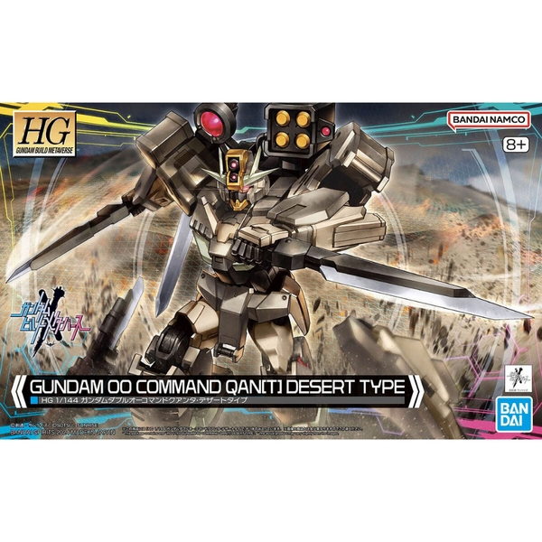 Mô Hình Lắp Ráp HG BM 1/144 Gundam 00 Command Qan[T]-Desert Type (Gundam Build Metaverse) của Bandai