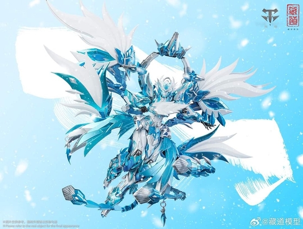 Mô hình Metal Build CD-03B Chu Tước (Băng) Rosefinch Zhuque Ice Blue Color (Tặng Bonus) - Chính hãng Cangdao
