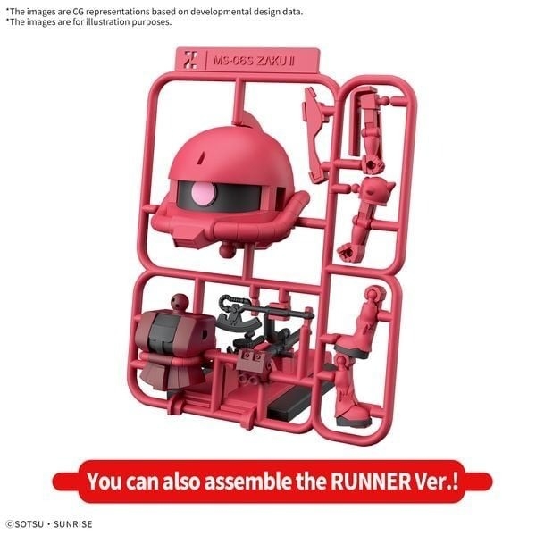 Mô Hình Lắp Ráp Gundam 1/1 CHARZAKU-KUN DX SET (WITH RUNNER Ver. RECREATION PARTS) của Bandai Nhật