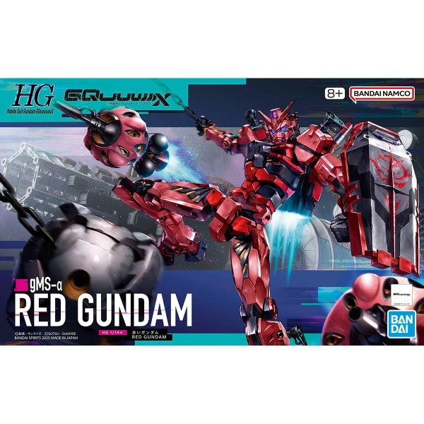 Mô Hình Lắp Ráp Gundam HG GQ 1/144 Red Gundam của Bandai Nhật Bản