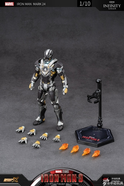 Mô Hình Ráp Sẵn Marvel IRON MAN MK24 của ZDtoys