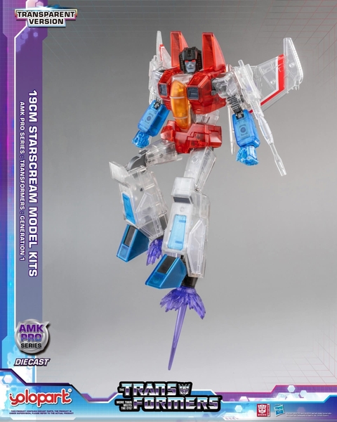 Mô Hình Lắp Ráp AMKPRO STARSCREAM bản CLEAR LIMITED của YOLOPARK
