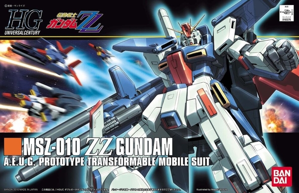 Mô Hình Lắp Ráp Gundam HG UC 1/144 MSZ-010 ZZ Gundam của Bandai Nhật Bản