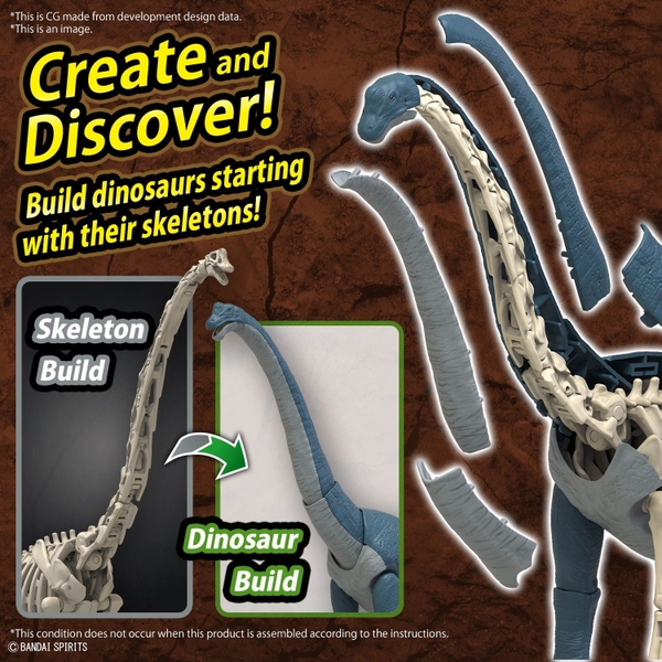 Mô Hình Lắp Ráp Khủng Long PLANNOSAURUS Brachiosaurus của Bandai Nhật bản