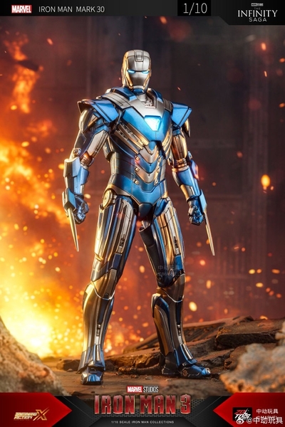 Mô Hình Ráp Sẵn Marvel 1/10 Iron Man Mk30 của ZDtoys