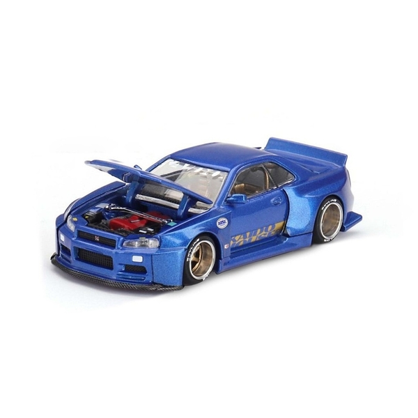 Mô Hình Xe Kaido House KHMG158 Nissan Skyline GT-R (R34) Kaido Works (V2 Aero) SHINJUKU V2