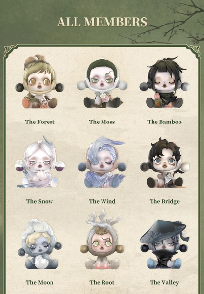 Mô Hình POP MART SKULLPANDA The Ink Plum Blossom Series Blind Box