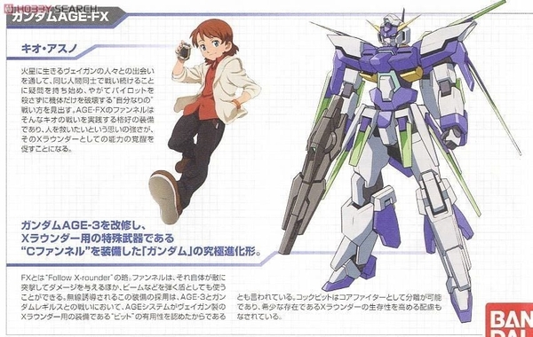 Mô Hình Lắp Ráp Gundam HG 1/144 GUNDAM AGE-FX của Bandai Nhật bản