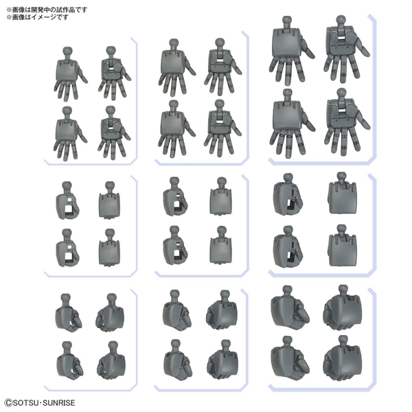 Mô hình Lắp Ráp Gundam Bộ Phụ kiện OPTION PARTS SET GUNPLA 04 (BUILD HANDS ROUND) của Bandai Nhật bản