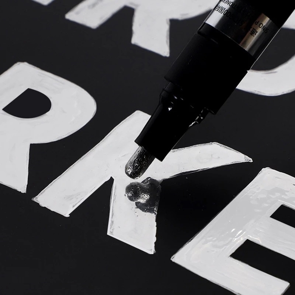 Bút marker Gundam dạng lỏng chrome aiye màu Vàng, Bạc, Đồng phản quan chống nước