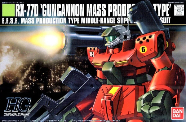 Mô Hình Lắp Ráp Gundam HGUC 1/144 GUNCANNON MASS PRODUCTION TYPE của Bandai Nhật Bản