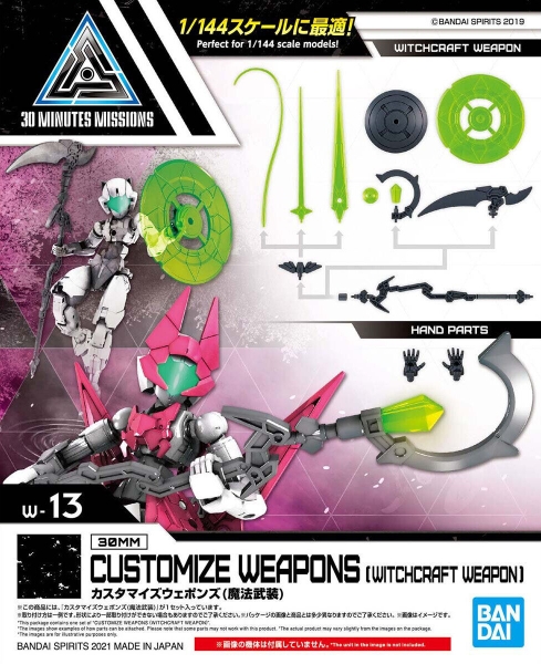 Mô Hình Lắp Ráp 30MM 1/144 Phụ Kiện Option Weapon - Witchcraft Weapon của Bandai Nhật Bản