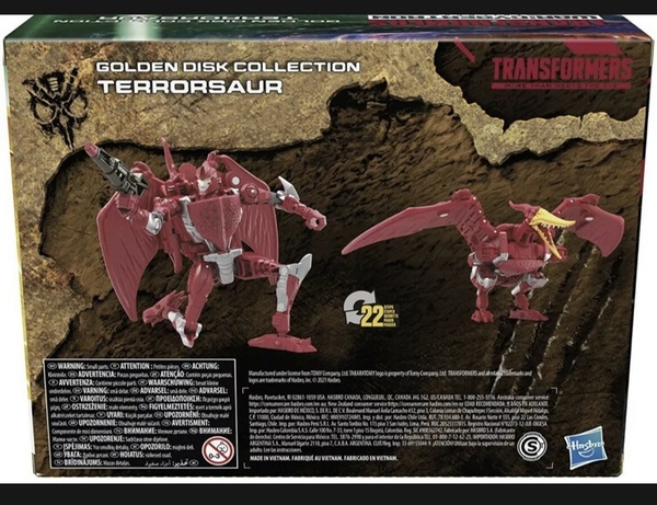 Mô Hình Transformers Deluxe Class Kingdom TERRORSAUR - MISB Golden Disk Collection