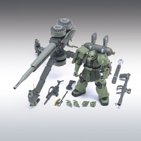 Mô Hình Lắp Ráp Gundam HG TB 1/144 ZAKU 2 + BIG GUN SET - GUNDAM THUNDERBOLT Ver của Bandai Nhật