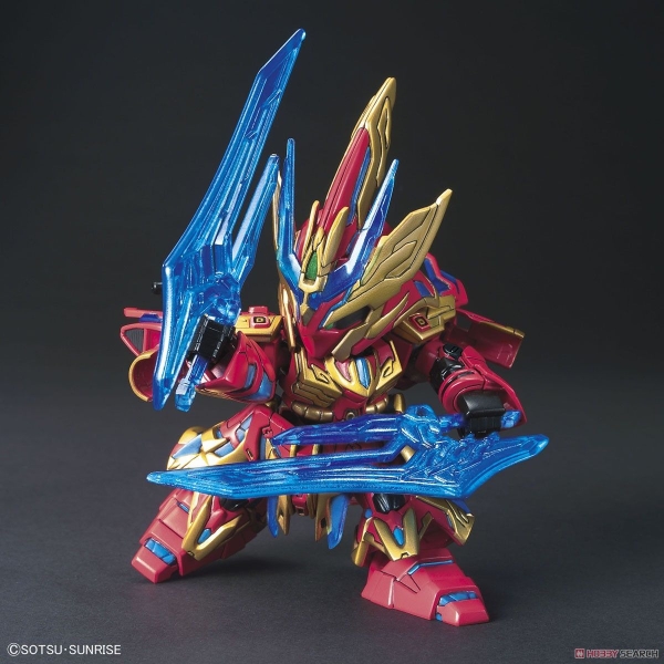 Mô Hình Lắp Ráp Gundam SD SANGOKU SOKETSUDEN Zhang Liao Sazabi của Bandai Nhật Bản