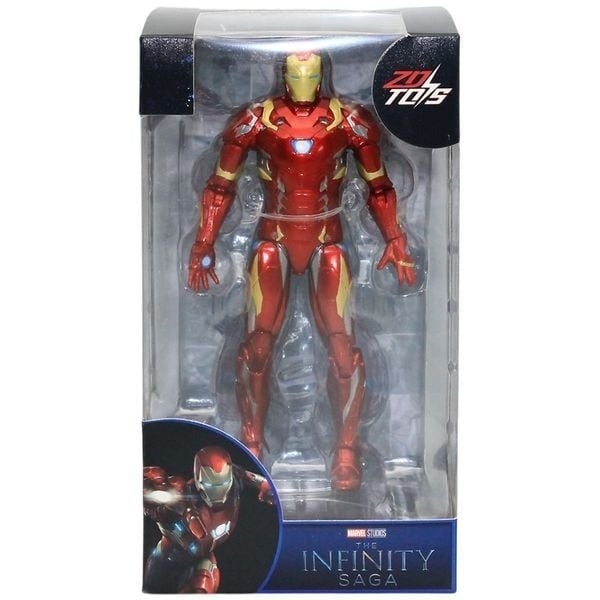 Mô Hình Ráp Sẵn Marvel Iron Man MK46 with Plastic Holder - ZD Toys - ZM36 của ZDtoys