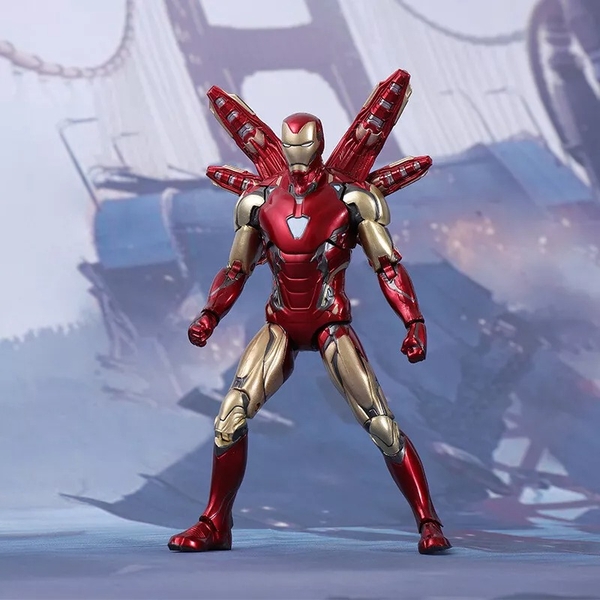 Mô Hình Ráp Sẵn Marvel Iron Man MK85 with Plastic Holder của ZDtoys