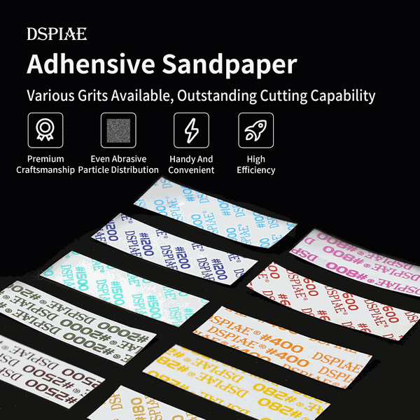 Dụng Cụ DSPIAE Giấy Nhám cao cấp dính cắt sẵn MSP (1 hộp 10 cái)